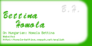 bettina homola business card